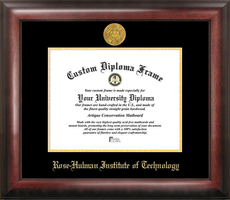 Cadre de diplôme NCAA Gold, Rose Hulman