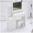 41" Large Size Left Bedside Cabinet Vanity Table+Cushioned Stool, Extra Large Touch Control LED Mirror, 3-colour Switch, Multi Layer High Capacity Storage Fashionable Dresser, Suitable For Large Space-1268129368