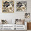 Blue Gold Peony Symphony I, reproduction d'art sur toile-88544129-88544133