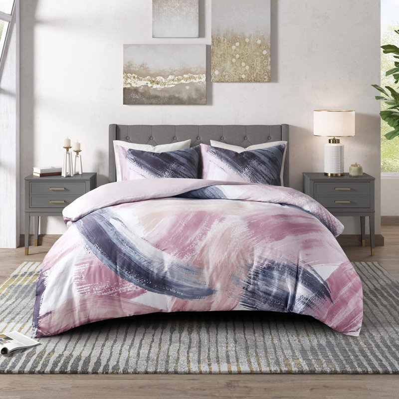 Breyona Microsuede Abstract Comforter