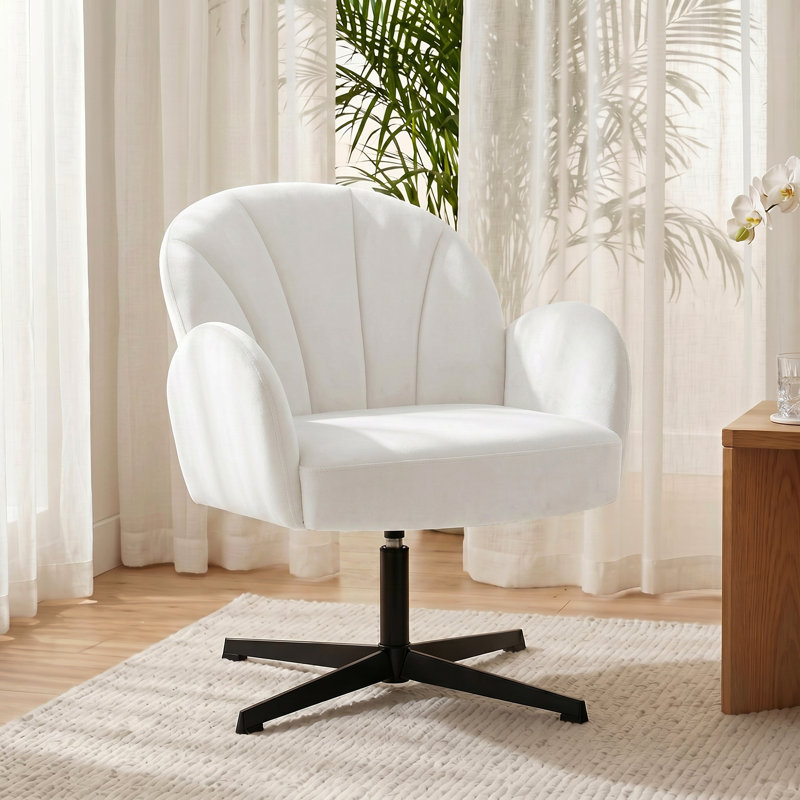 Upholstered Accent Chair, Cream
