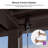 PURPLE LEAF 10' x 10' Adjustable Louvre Shade Aluminum Brown Pergola for Deck Backyard Garden Hardtop Gazebo