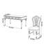 Combinaison de bureau et de chaise de style américain