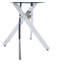 Mose Glass Top Cross Legs End Table
