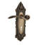 Victorian Plate Single Dummy with Decorative Keyhole and Swan Lever-100618930-100618931
