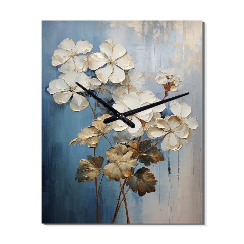 Horloge murale Ancuta - Geraniums, Très grand