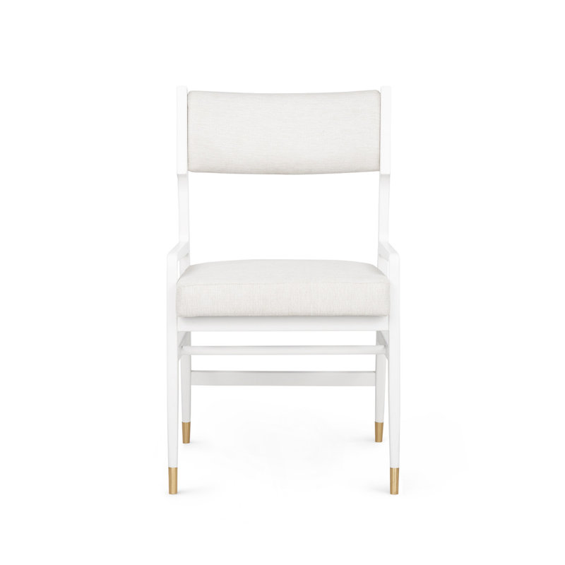 Renata Arm Chair, Eggshell White