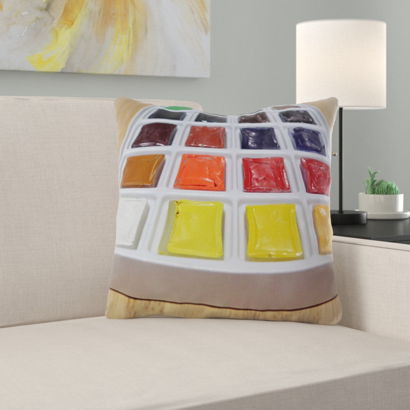Housse et insert de coussin d'extérieur carré Keena, Microsuède, Intérieur
