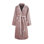 Wave Geo Cotton Blend Velour Gender Neutral Bathrobe with Pockets