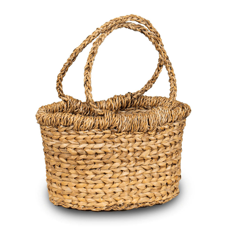Panier de rangement tout usage en ruppie maritime avec poignée