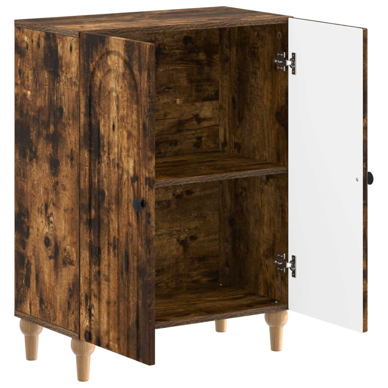 Bathroom Cabinet, Smoked Oak