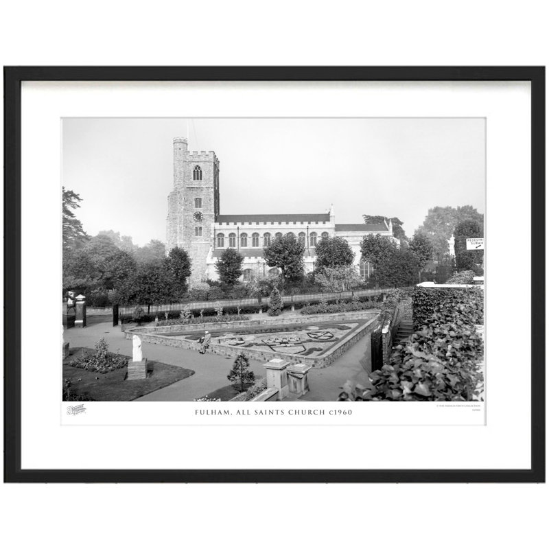 Fulham, All Saints Church C1960 by Francis Frith - Single Picture Frame Print, 28cm H x 36cm W x 2.3cm D