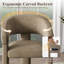 Chaise de salle à manger rembourrée avec accoudoirs tonneau-2134804228