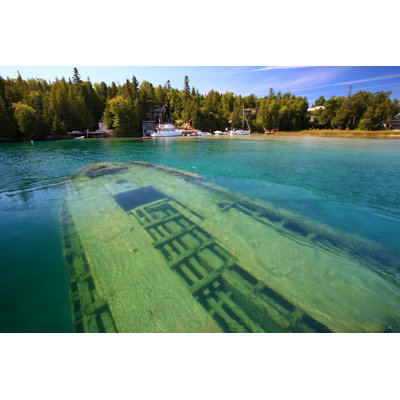 Naufrage dans le lac Huron - Photographie sur toile tendue