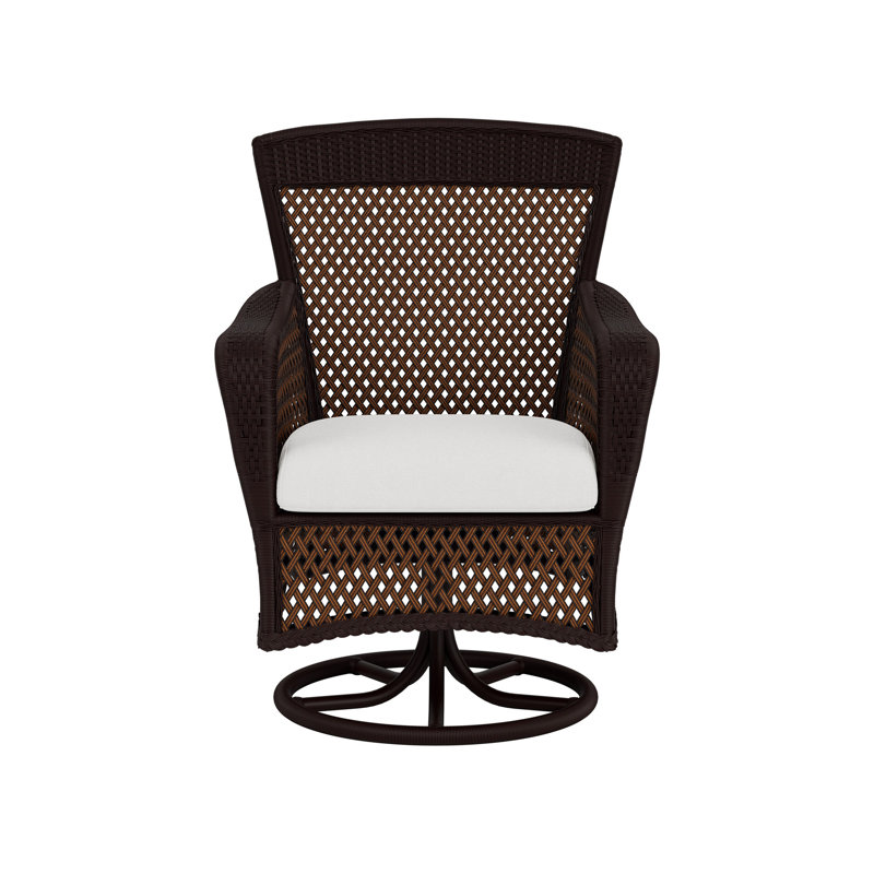 Grand Traverse Outdoor Dining Armchair, Caramel, Eberly II Spring