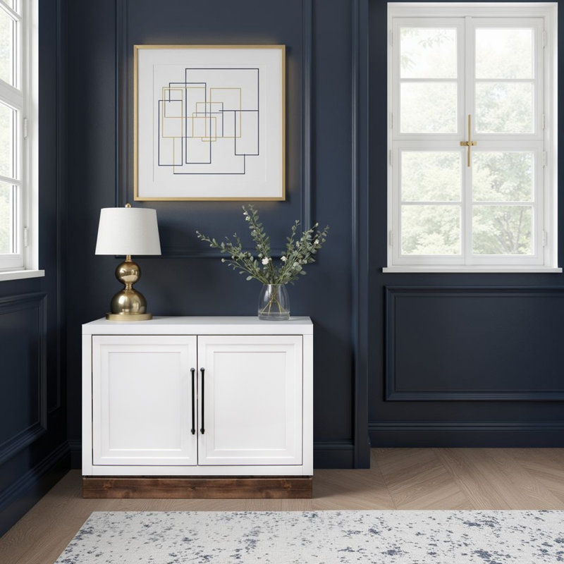 Armoire de rangement modulaire Katoria 32 po - entièrement assemblée, Blanc