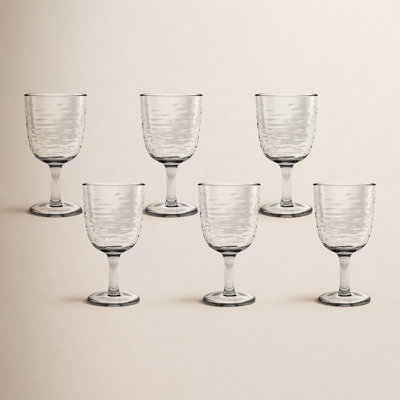 Tarhong Foundry Goblet, Clear, 13.5 Oz. Set Of 6