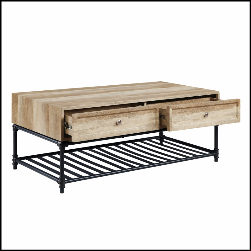 Table basse Brantley Oak & Sandy Gray