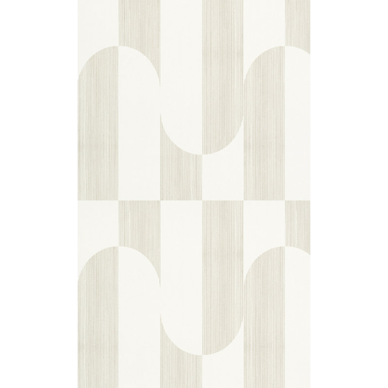 Blue Retro Funky Geometric Wallpaper R8379, White