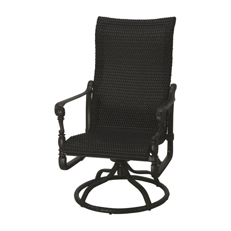 Grand Terrace Outdoor Rocking Wicker/Rattan Chair, Mahogany, Vintage