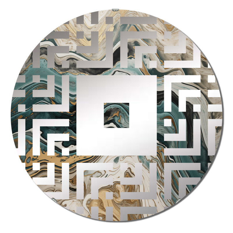Brodec - Miroir mural carré, 31,4 po x 31,4 po