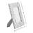 Herringbone Picture Frame for Tabletop Display - Decorative Photo Frame for Office, Entryway, or Shelf Accent - 9", White & Brown