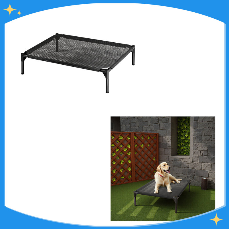 Lit pour animaux en maille aéré respirant surélevé, utilisation intérieure / extérieure, tailles pour petits et grands animaux de compagnie - 2026 Must-Buy