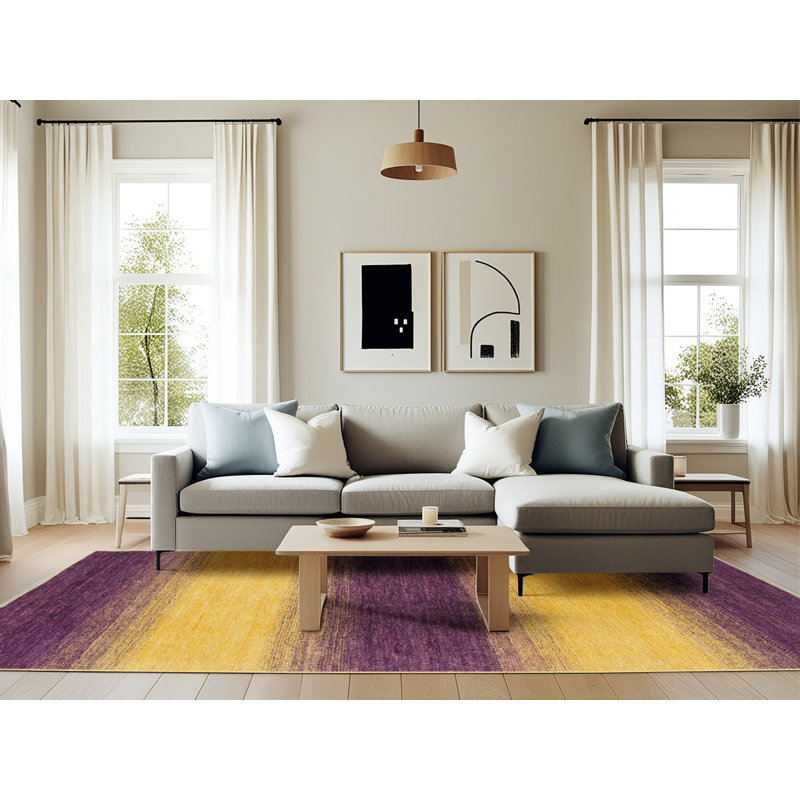 Abstract Indoor Rug, Rectangle 6' x 9'