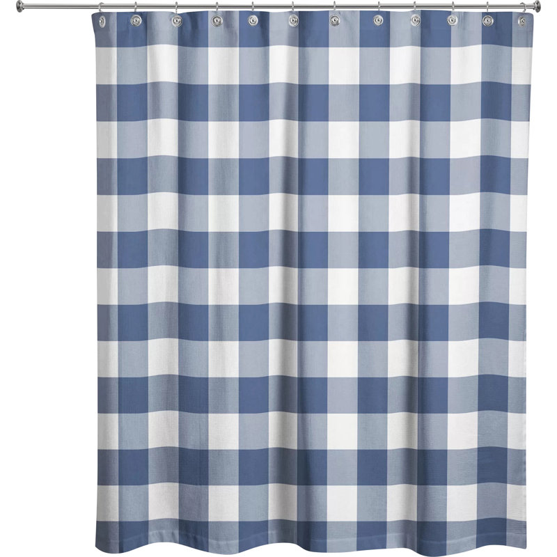Rideau de douche simple Lyon, Bleu marine