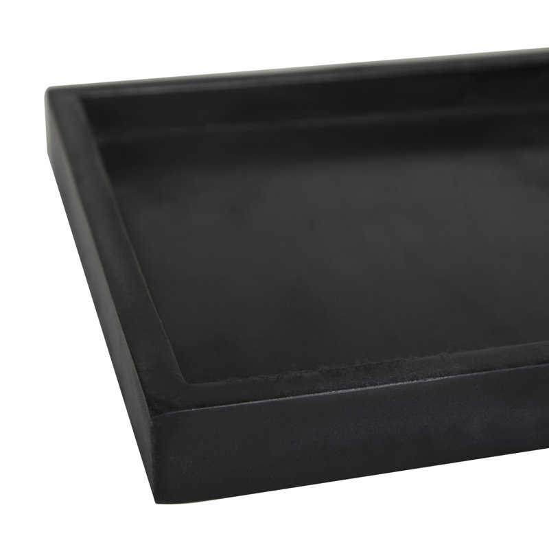 Edwenna Modern Marble Tray 2, Black