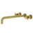 Kingston Brass Concord Two-Handle 3-Hole Wall Mount Roman Tub Faucet-59137447-60119954
