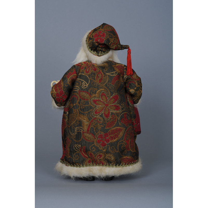 Christmas Coffee Santa Figurine