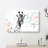 Giraffe With Paint Splashes In Abstract - Wrapped Canvas Painting-55317407