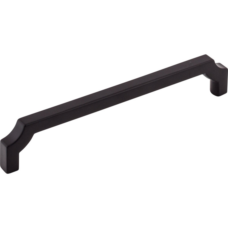 Davenport Bar pull, Flat Black, 6 5/16" Center to Center