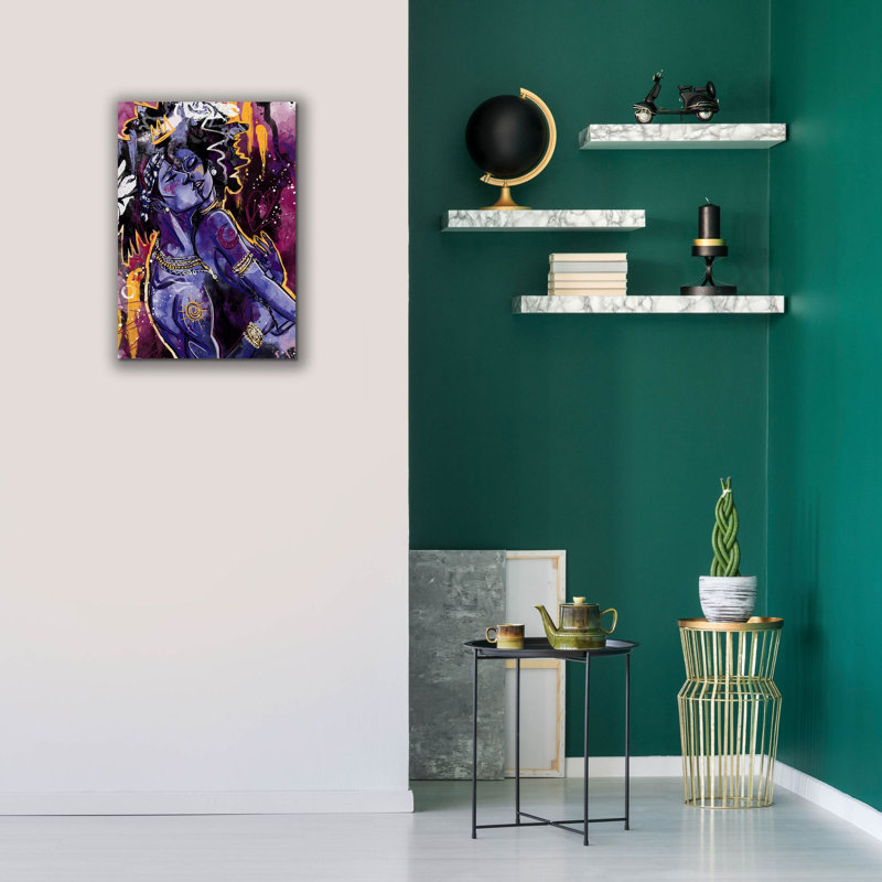 «Black Love» par Justin Copeland, art mural sur toile, H 26 po x l 18 po x P 0,75 po