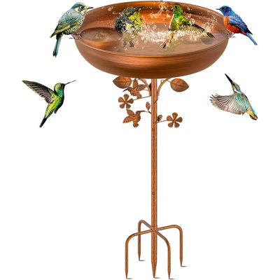 396 Height Bird Feeders For Outside With 5 Prongs Base Stake