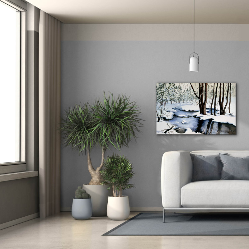 «Mill Trees» par Arie Reinhardt Taylor, Millwood Pines, art mural sur toile, H 26 po x l 40 po x P 1,5 po