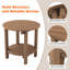 Table d'appoint en plastique 18 po Allurine-2036859757