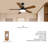 Thar 44'' Ceiling Fan with LED Lights