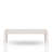 Expandable Leg Tablewith Metal Inlay - Vanilla