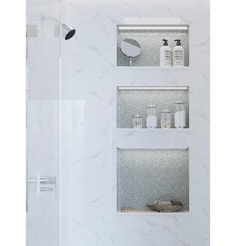Glass Pebbles Mosaic Wall & Floor Tile, White
