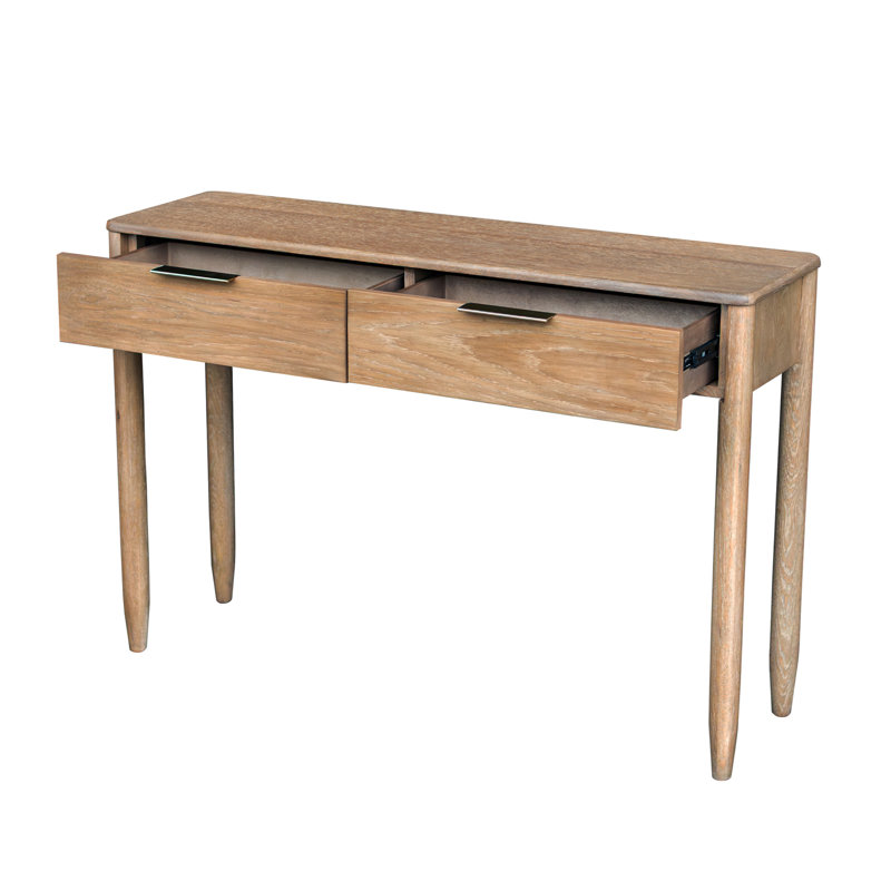Oakengates 47" Oak Console Table, Sand