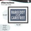 «Barefoot & Carefree Blue», reproduction encadrée sous verre, design par lettré et doublé-433427580-433427582