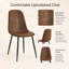 Ensemble de table et de chaises ovales extensibles (39,37" à 70,87") avec dossier haut-920392051-921973379