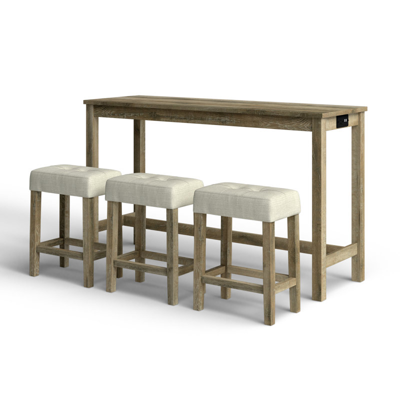 Abinaash 60'' Console Table, Natural