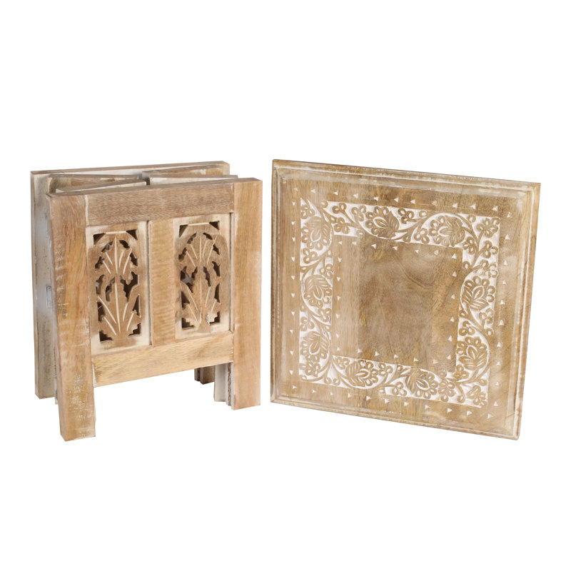 Abbey End Table, 31cm H x 30cm W x 30cm D, Natural