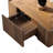 47" Square Walnunt Coffee Table