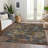 Machine Washable Indoor/Outdoor Segin ACN1109 Gray Rug-109485300