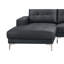 Canapé modulaire 2 pièces Moa, cuir synthétique anthracite Moa-111572208
