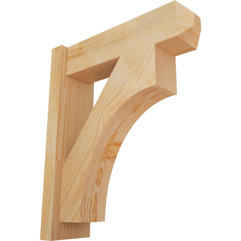 Persienne en bois rustique Westlake Craftsman, Sapin Douglas de 6 po (sciage brut), P 20 po x H 24 po
